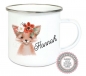 Preview: ♥ Becher Tasse Emaillebecher zauberhafte Tasse Emailletasse,Einschulung Schulkind Fuchs KITA Wunschname, Dankeschön, Geburtstag, Jubiläum, Geschenk, Kommunion, Firmung Konfirmation, Becher von Lüttentüddel